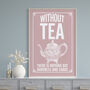 Without Tea Vintage Style Print, thumbnail 2 of 5