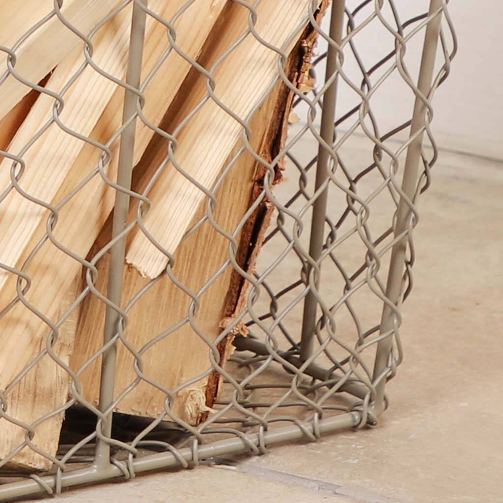 Handwoven Wire Kindling Basket By Dibor