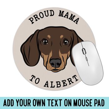 Personalised Dachshund Computer Mouse Mat, 3 of 5