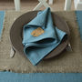 Rustic Style Natural Linen Placemat, thumbnail 3 of 4