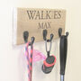 Personalised Walkie's Oak Dog Lead Hooks, thumbnail 2 of 5