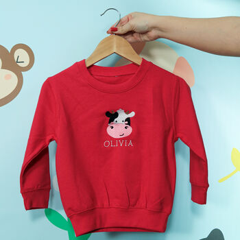 On The Wild Side Embroidered Children's Farm Jumper, 7 of 12