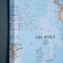 World Physical Canvas Map Print, thumbnail 2 of 6
