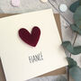 Fiancé / Fiancée Padded Heart Birthday Card, thumbnail 2 of 4