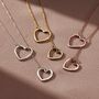 Personalised Heart Lariat Necklace, thumbnail 2 of 8