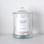 Luxury Clear Glass Bathroom Jar With Airtight Lid, thumbnail 8 of 11