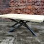 Reclaimed Industrial Spider Pedestal Dining Table, thumbnail 1 of 3