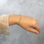 Skinny Peridot Bracelet Gold Or Silver, thumbnail 3 of 13