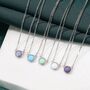 Cosmic Opal Dainty Coin Pendant Necklace, thumbnail 1 of 12