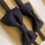 Matching Father And Son Bow Tie Midnight Blue, thumbnail 2 of 3