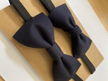 Matching Father And Son Bow Tie Midnight Blue, 2 of 3