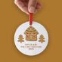 Personalised Gingerbread House Christmas Decoration, thumbnail 4 of 4