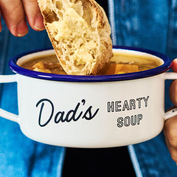 Enamel Personalised Soup Bowl, 4 of 4