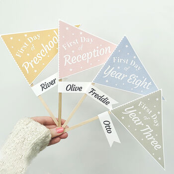Personalised Back To School Flag Card, 3 of 10