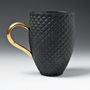 Black Coffee Cup With Gold Or Platinum Handle, thumbnail 5 of 12
