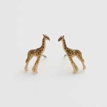 Giraffe Stud Earrings, 2 of 8