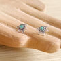 Star Flower Turquoise Studs, thumbnail 5 of 11
