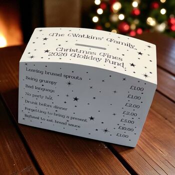 Personalised Christmas Fines Box For Family Or Work, 2 of 10