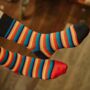 Two Pack Of Striped Socks In Box, thumbnail 2 of 4