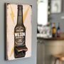 Personalised Beer Bottle Opener Wall Plaque, thumbnail 4 of 7