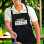 Personalised BBQ And Grill Black Apron, thumbnail 1 of 3