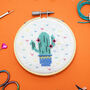 Cactus Mini Cross Stitch Craft Kit, thumbnail 1 of 3