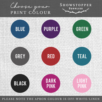 Personalised Head Chef Apron, 6 of 6