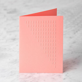 Braille Greeting Card | Andreas | Pink, 2 of 2