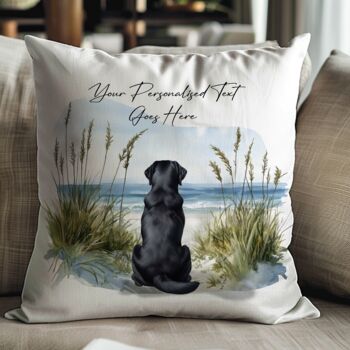 Personalised Black Labrador Dog Beach Walk Collection, 3 of 8