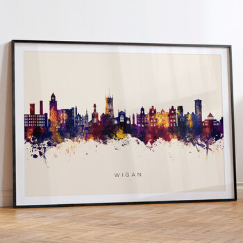 Wigan Skyline Cityscape Art Print, 6 of 12