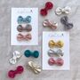 Little Love Bow Hair Clip Set/ Pick Your Own Colours, thumbnail 1 of 12