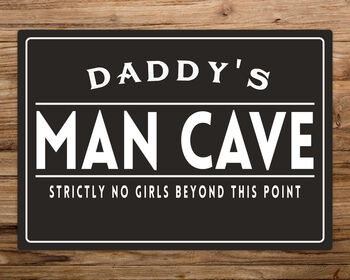 Personalised Man Cave Metal Sign, 3 of 4