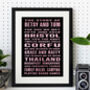 Our Story Personalised Print Valentines Gift, thumbnail 3 of 11