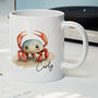Personalised Name Painted Crab Office Gift Mug, thumbnail 1 of 4