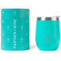 Turquoise Insulated Wine Tumbler, thumbnail 5 of 9