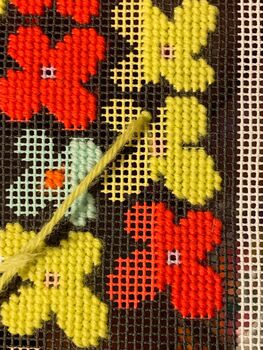 You Make Me Daisy Tapestry / Needlepoint Kit, 3 of 7
