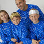 Personalised Matching Dad And Child Snowflake Soft Pyjamas, thumbnail 1 of 12