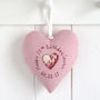 Personalised Birthday Hanging Heart Gift For Her, thumbnail 8 of 12