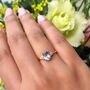 Sky Blue Topaz Ring In Sterling Silver And Gold Vermeil, thumbnail 10 of 12
