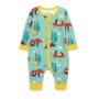 Organic Cotton Zip Up Baby Romper With Canoeing Print, thumbnail 2 of 6
