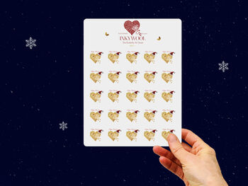 Five Butterfly Christmas Tree White Christmas Cards, 3 of 10