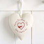 Personalised Hanging Heart Gift For New Baby Girl, thumbnail 8 of 12