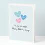 Personalised Two Hearts Father's Day Card, thumbnail 1 of 5