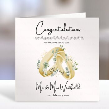 Wedding Card Personalised, 2 of 4