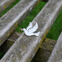 Peace Dove With Red Poppy Flower Brooch, thumbnail 1 of 4