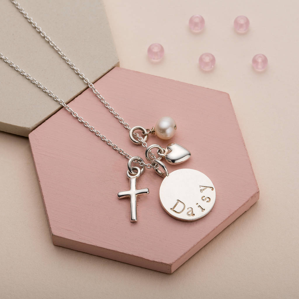 Silver Christening Necklace By Sophie Jones Jewellery