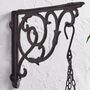 Ornate Black Scrolled Hanging Bracket, thumbnail 2 of 5