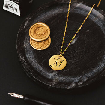21st Birthday Gift For Her Engraved Personalised Disc Necklace, 2 of 4