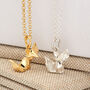Origami Fox Necklace, Sterling Silver Or Gold Plated, thumbnail 1 of 12