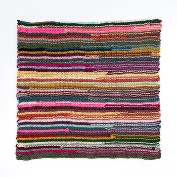 Chunky Stripy Blanket Beginner Knitting Kit, 5 of 10